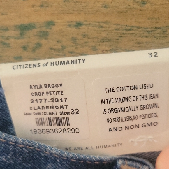 Citizens Of Humanity Premium Vintage Ayla Baggy Crop Petite In Clarmont - Picture 4 of 16